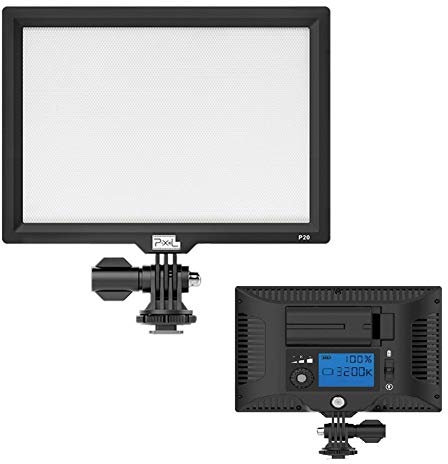 Pixel Video Licht, LED Ultrahoch Dimmbare Kamera Videoleuchte Panel (Einstellbare Farbtemperatur 3200K - 5600K) Digitalkamera/Camcorder Videolicht Videolampen Videobeleuchtung für SLR-Kameras