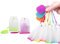 Brussels08 Lot de 2 Infuseurs à thé en silicone Réutilisable en forme de Sachet de Thé aux herbes épices Passoire à thé filtre à thé position Boule à thé Tamis et théières couleur aléatoire