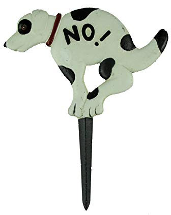 LB H&F Hund Gartenschild Gartenfigur KEIN HUNDEKLO Figur Dekofigur 30 cm Gross massiv Eisen