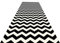 WSF Teppichläufer mit geometrischem Zick-Zack-Design, moderner, langer Teppich, Wohnzimmer, Schlafzimmer, Kinderzimmer, Polyester, W0.8m×L1m