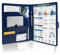 GraduatePro Schreibmappe A4 Klemmbrett Mappe mit Magnetischer Verschluss, organizer büro mappe, Blau Ordner, Dokumentenmappe für Unternehmen