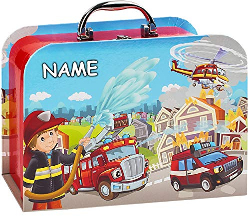 alles-meine.de GmbH Kinderkoffer/Koffer - MITTEL - Autos & Fahrzeuge - incl. Name - für Spielzeug und als Geldgeschenk - Mädchen & Jungen - Kinder & Erwachsene - Pappe Karton -..