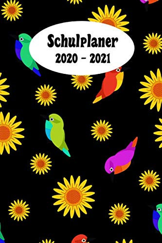 Schulplaner 2020 – 2021: Vogel Paradies das hausaufgabenheft 2020 - 2021 für das neue Schuljahr | mit Kalender Stundenplan für jedes Semester ... |meine Ziele | Merkheft | Geschenkidee