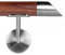 Nussbaum Holzhandlauf Ø 42,4 mm Wandhandlauf 290 cm 3 Halter schräg 45°