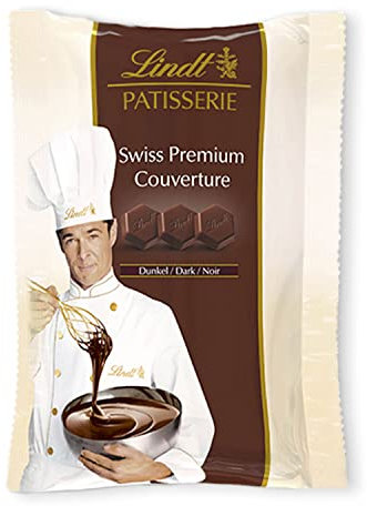 Lindt - Sachet pistoles PATISSERIE - Chocolat Noir pour Cuisiner, 500g