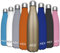 AEX Stainless Steel Vacuum Flask | 1000ml Gold Matt Water Bottle | Hot & Cold Drink Bottle