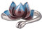 Echt 925 Sterling Silber Emaille Lotus Ring Lotusblume Schmuck für Damen Offen und Verstellbar