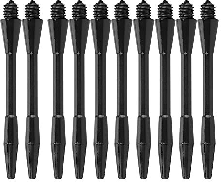 Leylor Dart Shaft - 100pcs 2.0in Strong Dart Shaft Stick mit Kunststoff PP Nylon Rod Pole für DIY Dart (Schwarz)
