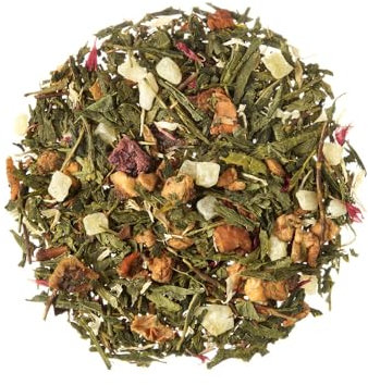 TEA SHOP - Té Verde Beauty Guarana 100g - 50 Tazas - Formato a Granel - Green tea - En Hojas - Con Fruta de Dragón y Guarana - Antioxidante y Energizante