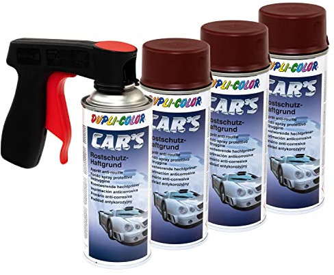 Haftgrund Grundierung Rostschutz Cars Dupli Color 740220 Rot 4 X 400 ml mit Pistolengriff