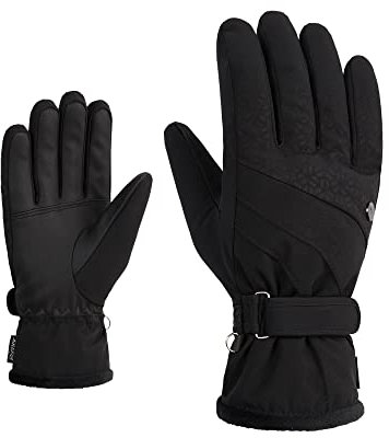 Ziener Damen KASA Ski-Handschuhe/Wintersport | extra warm, atmungsaktiv, G-Loft, Black, 7.5