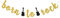 INNORU Born to Rock Banner, Rock and Roll Geburtstag Party Dekorationen, Musik Thema Geburtstag Party Dekorationen Gold Glitter