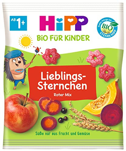 HiPP Bio für Kinder Knabberprodukte Lieblings-Sternchen, 9er Pack (9 x 30g)