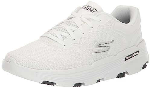 Skechers Women's GO Run 7.0 Driven, White Textile/Black Trim, 3.5 UK