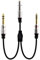 LOKEKE 6.35mm Y Splitter Cable, Gold-Plated 6.35mm 1/4 Female to Dual 6.35mm 1/4 TRS Male Mone Stereo Audio Jack Cable Cord for Tablets Players Headphone(F to M)