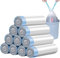 150 x 15L Bin Bags Extra Strong Bin Liners, 10 Rolls, 45 x 50cm Drawstring Bags, Unscented Garbage Bags for Kitchen Office (Blue)