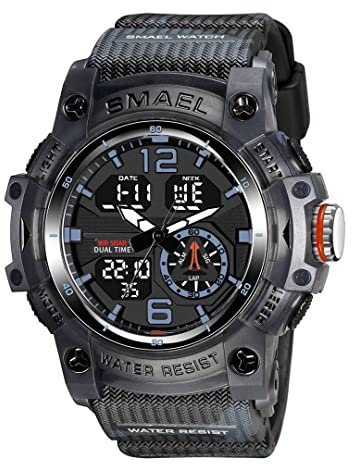 aswan watch Digitaluhr für Herren mit Wecker,Stoppuhr,Licht,Datum-Sport Armbanduhr mit Silikonarmband
