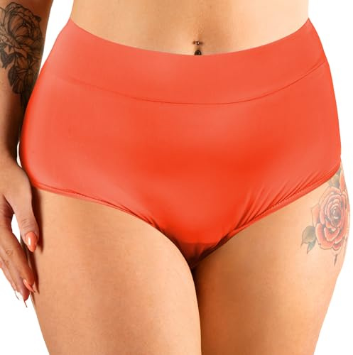 Mademoiselle Culotte - Maillot de Bain Menstruel Taille Haute - 4 Couches Absorbantes pour Flux Léger à Modéré - Protection Réutilisable - Résistant Chlore et UV - Marque Française - Eléonore 3XL