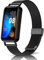 KoGiio Armband Kompatibel mit Huawei Band 9 / Huawei Band 8, Männer und Frauen Atmungsaktiv Ersatzarmband, Gewebte Edelstahl Mesh Metall Uhrenarmband Kompatibel mit Huawei Band 8 - Schwarz