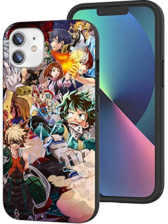 WANGQINHAI Kompatibel mit iPhone 11 Hülle, Anime Cool Manga TPU Fallschutz Stoßdämpfende Kratzfeste Handyhülle Cover (Cartoon-Comic-My-Hero-Academia-3)