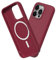 RhinoShield Case kompatibel mit [iPhone 15 Pro Max] | SolidSuit - MagSafe-kompatibel -Stoßdämpfende & schlanke Schutzhülle mit Premium Finish - 3.5 Meter Fallschutz - Bordeauxrot