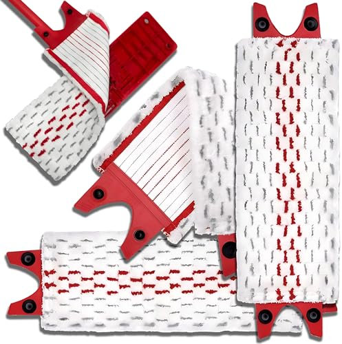 Retoo Microfibra De Repuesto para Mopa, 3 Piezas, Mopa De Microfibra, Recambio Mopa Escoba, Almohadillas De Fregona Reutilizables para Fuerte Descontaminación, Todos Los Suelos