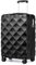 British Traveller Hartschalenkoffer Handgepäck Koffer 54 * 36.5 * 21.5cm Reisekoffer Handgepäck Koffer Trolleys ABS+PC mit TSA-Schloss Rollkoffer Suitcase Schwarz