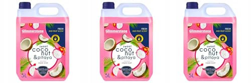 Megaa store Flüssigseife Handseife Seife fruchtig-süße Kokosnuss und Pitaya | Flüssig 5L 10L 15L 20L Glimmerstone (15 Liter)