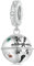 Ciondolo charm in argento sterling 925 per bracciali Pandora, campanelle di Natale, gioiello con perle ciondolo, regalo per donne e ragazze.