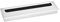 QUARKZMAN Cubierta de Orificio para Cable 265mm x 70mm Aleación de Aluminio Rectangular para Organizador de Cables de Escritorio de Oficina, Tono Plateado