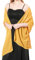 Stola Damen Halstuch Chiffon Sommer Schal Damen Festliche Stola für Abendkleid oder Brautkleid Hochzeit Scarf (Gelb)