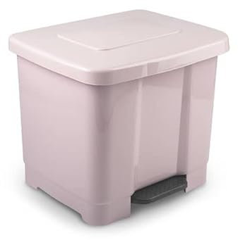 mille idee Pattumiera Raccolta Differenziata Con Pedale Colore Argento35 Litri 43x39xh39