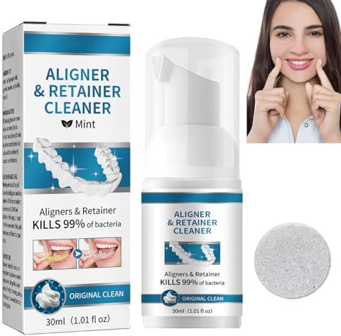 Limpiadoras para Dentaduras Postizas,Tabletas Limpiadoras Para Prótesis Dentales,Limpiadoras Para Ortodoncias y Férula Dental,Tableta de Limpieza de Retenedor Ortodóntico Tableta