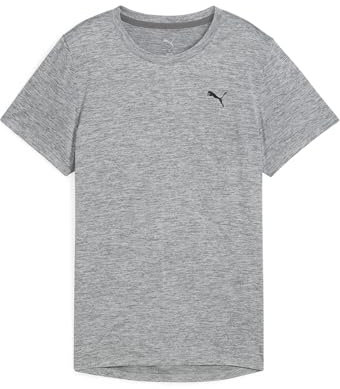 PUMA W TAD Essential Heather Tee, T-Shirts Mixte, Medium Gray Heather, M