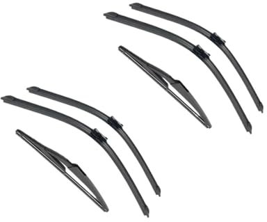 Scheibenwischerblätter 24+14+11 Für F&iat 500 312 2007-2017 Auto Vorne Hinten Wischerblätter Weiche Gummi Scheibenwischer Auto Windschutzscheibe(Color:6 wipers)