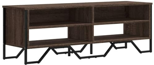 vidaXL Mobile Porta TV Rovere Marrone 122x34x41cm in Legno Multistrato, Supporto TV, Mobile HiFi, consolle TV, credenza TV