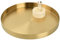YILANJIN Gold Round Serving Tray, Metal Organizer Plate, for Jewelry, Makeup, Cosmetics, Candle, Toiletries, Drinks (Ø 30 cm, Golden)