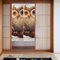VTCTOASY Fengshui Türvorhang, Eule auf dem Ast, Tapisserie, Verdunkelungsvorhang für Tür, Privatsphäre, Tür, Fenster, Seitenlicht, Vorhang für Zuhause, Schlafzimmer, Küche, Dekoration, 86,4 x 142,2 cm