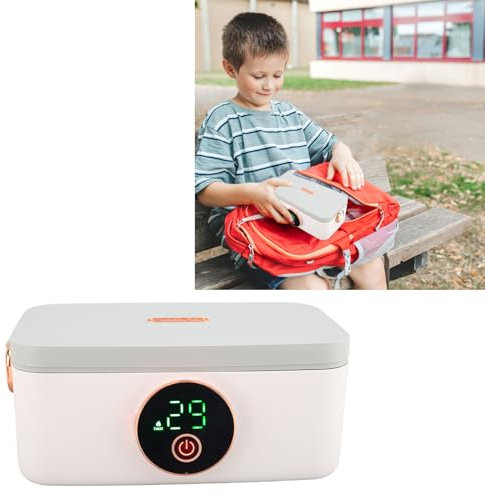 ZJchao 1L De Capacidad Calentado Lonchera Portátil, Calentador De Alimentos Portátil, Complementado Con De Calentamiento Mejorado, Para Camping Picnic Escuela Trabajo Oficina