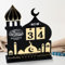 Ramadan Kalender 2025, Ramadan Deko Eid Mubarak Kalender, Acrylic Ramadan Kalender Kinder 30 Tage Ramadan Countdown Adventskalender Tischdeko, DIY Ramadan Dekoration Kalender für Zuhause (Schloss)
