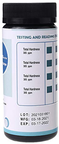 Wasserhärte-Teststreifen, ausgezeichneter Test für die Härte von Wasserenthärter, Geschirrspüler, Brunnen und Poolwasser