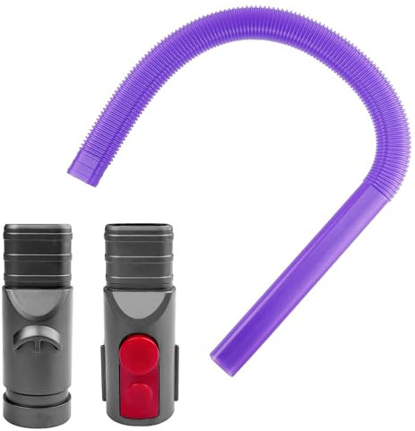 Crihovy Bocchetta a Lancia Flessibile, Tubo Ugello Piatto, Allegato Aspirapolvere per Pelucchi dell'asciugatrice, Accessori di Piatto Lungo Estensione, Compatibile con Dyson V15 V12 V11 V10 V8 V7 V6