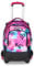Seven Trolley Scuola Jack 3 Ruote Detach, Fucsia Azzurro, Zaino Con Carrello Sganciabile Da 37 Litri, Tasca Borraccia, Zainetto Staccabile, Multiuso e Spazioso, Per Elementari e Media, Bambina