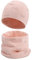 Cheerful Mario Baumwolle Mütze Loop Schal Sets Baby Jungen Mädchen Weich Beanie Winddicht Schlauchschal Kinder Rosa-B 6-24 Monate