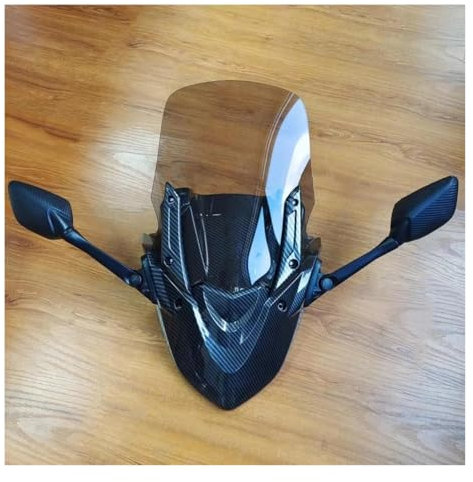 Spoiler Modifizierte Motorrad-Windschutzscheibe, Windschutzscheibe, Defletctor Mit Spiegel Für DNA Uhr125 Uhr150 Uhr