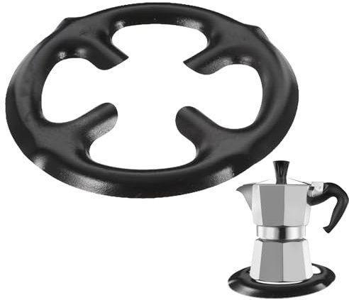 1PCS Gas Ring Reducer Universal Mocha Pot Stand Metal Cooktop Pan Rack Stove Pan Support Anti Slip Wok Ring for Gas Hob Stoves Diameter, 13cm