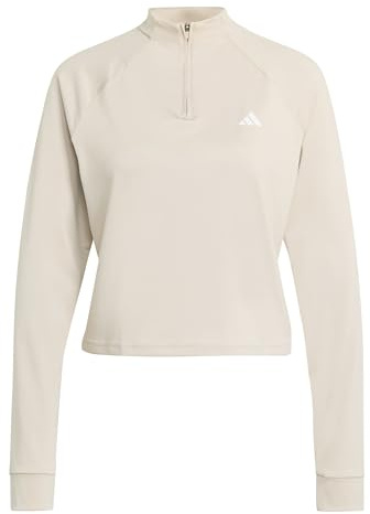 adidas Damen Train Essentials Minimal Branding 1/4-zip Cover Up Track Top