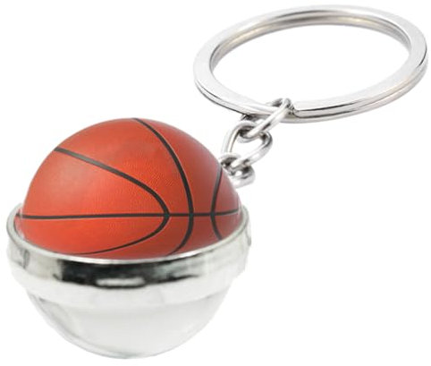TOYANDONA porte-clés basket porte-clés pour garçons porte-clés de sport pour l'équipe porte-clés pour porte-clés en alliage de style sportif porte-clés ballon de sport Un verre Orange