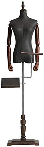 CCKUYT Schaufensterpuppen-Ausstellungsständer, Schneiderpuppe, professionelle weibliche Schaufensterpuppe in halber Länge – Sandwaschlappen, verstellbare Puppe