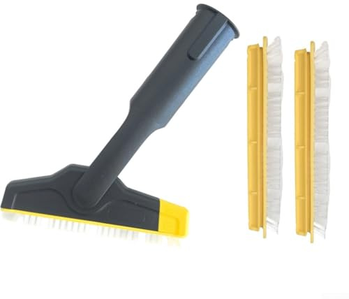 Kärcher XXL Fugenbürsten-Set mit 2 Ersatzborsten für Zement-Fliesenfugenreiniger, kompatibel mit Dampfreinigern der Serie Teil 2.863-334.0